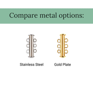 Compare silver and gold clasps